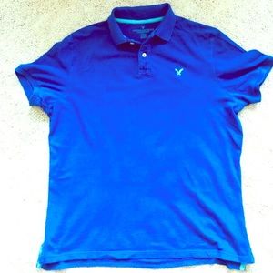 American Eagle Mens pique polo (L)